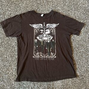 Tultex Brown Short Sleeve Tee with Vintage Design